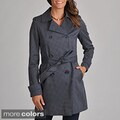 Tommy Hilfiger Women's Polka-dot Belted Trench Coat