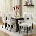 ETHAN HOME Mendoza White 7 Piece Modern Casual Dining Set