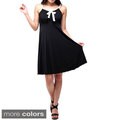 Evanese Women's Cute Ribbon Mini Dress