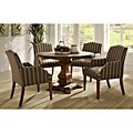 Kylie Rustic Brown Oak 5-piece Traditional Euro Dining Set