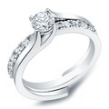 14k Gold 1ct TDW Round Diamond Bridal Ring Set (H-I, I1-I2)