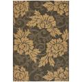 Indoor/ Outdoor Black/ Natural Rug (9' x 12')