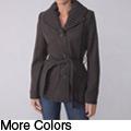 Adi Designs Juniors Shawl Collar Belted Coat