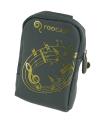 rooCase Music Nylon Carrying Case for Flip Mino and Mino HD Camcorder
