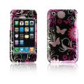 Luxmo Apple iPhone 3G/ 3GS Pink Butterfly Design Crystal Case