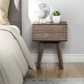 JonesTwo-drawer Lt. Charcoal Nightstand