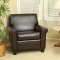 Christopher Knight Home Yonkers Chocolate Brown Bonded Leather Club Chair