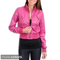 Stanzino Women's Crop Jacket with Pocket Detail