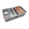 Ruvati 16-gauge Stainless Steel 33-inch Double Bowl Undermount Kitchen Sink