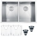 Ruvati 16-gauge Stainless Steel 30-inch Double Bowl Undermount Kitchen Sink