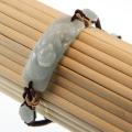 White Jade Blessing Animal Chinese Knot Bracelet (China)