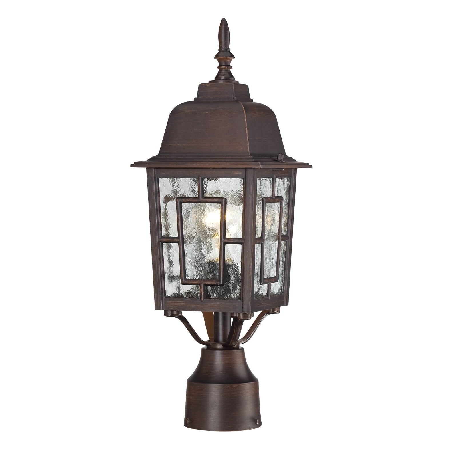 Nuvo Banyon 1light Rustic Bronze 17inch Post Fixture