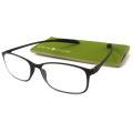 Gabriel+Simone Readers Men's/ Unisex Flexi-Grande Black Reading Glasses