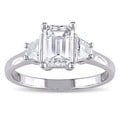 Miadora 14k Gold 1 1/2ct TDW Certified Diamond 3-stone Ring (F, VS1)