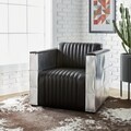 'Vindicator' Modern Black Leather Chair
