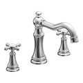 Moen Chrome Two-Handle High Arc Roman Tub Faucet