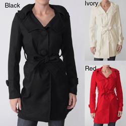 Ci Sono by Adi Junior's Hooded Belted Coat