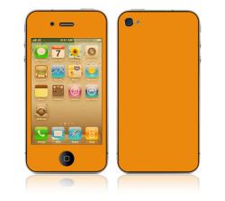 'Simply Orange' Apple iPhone 4 Vinyl Skin