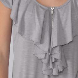 Self Esteem Junior's Ruffle Detail Zipper Top