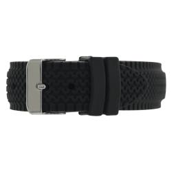 Geneva Men's 'Platinum' Round Face Silicone Watch
