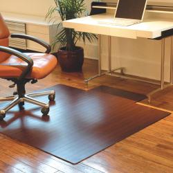 Eco Bamboo Standard Cherry Chair Mat with lip (55 x 57)