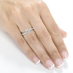 14k White Gold 3/4ct TDW Diamond Engagement Ring (H-I, I1-I2)
