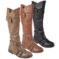 Hailey Jeans Co. Women's 'Rachel' Round Toe Buckle Detail Boots