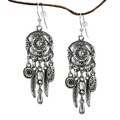 Jewelry by Dawn Long Chandelier Antique Pewter Colored Earrings