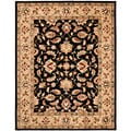 Handmade Heritage Kerman Black/ Gold Wool Rug (9' x 12')