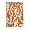 Alliyah Hand Made Safari Orange Wool Area Rug 9' x 12'