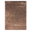 Hand-woven Abstract Bitter Chocolate Wool Rug (5' x 8')