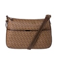 Fendi Zucchino Coated Canvas Shoulder Bag
