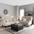 Sussex Beige Linen Sofa Set