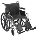 Chrome Sport 20-inch Dual Axle Wheelchair