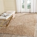 Handmade Malibu Natural Beige Shag Rug (8' 6 x 12')