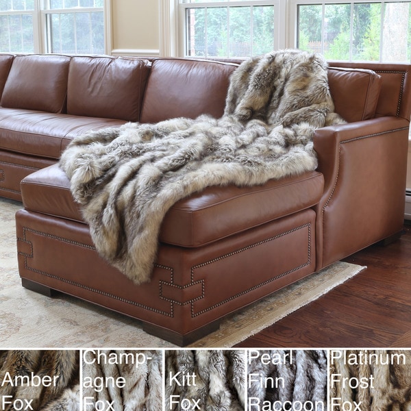 Wild Mannered Luxury Long Hair Faux Fur Lap Throw Overstock Shopping