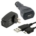 BasAcc Travel/ Car Charger/ USB Cable for Amazon Kindle Fire