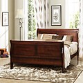 Canterbury Cherry Finish Full-size Sleigh Bed