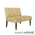 angelo:HOME Bradstreet Vintage Sun-washed Floral Tan Armless Settee