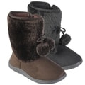 Journee Collection Kid's 'Tinette' Pom Pom Detail Faux Fur Accent Boots