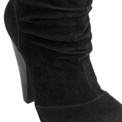 Journee Collection Women's 'Brenda-2' High Heel Faux Suede Slouch Boots