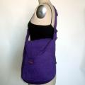 Cotton Solid-colored Shoulder Bag (Nepal)