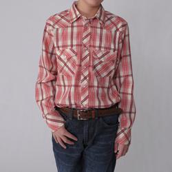 Gioberti by Boston Traveler Boy's Plaid Shirt