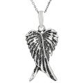 Tressa Sterling Silver Oxidized Angel Wings Necklace