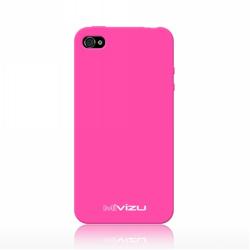 Mivizu Hot Pink Apple iPhone 4, 4S, 4GS Generation Silicone Skin Case Cover