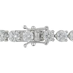 Miadora 18k White Gold 13 7/8ct TDW Diamond Tennis Bracelet (G-H, I1-I2)