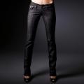 Laguna Beach Women's 'Hermosa Beach' Black Straight Leg Jeans