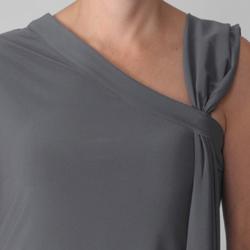 S Max by Adi Designs Women's Asymmetrical Neckline Tunic Dress