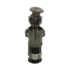 Art Deco Pastry Chef Metal Wine Bottle Holder