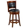 Alexis Cherry Padded Back 24-inch Counter Stool
